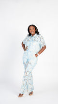 Eve's Bling Blue Pant Set